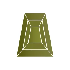 Фианит хризолитовый трапеция 6 x 3 x 2