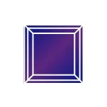 Фианит танзанит квадрат 2,5х2,5