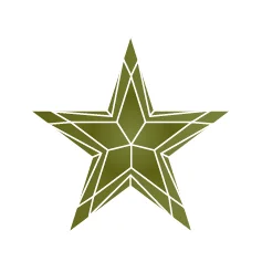 Фианит хризолитовый звезда 5 x 5
