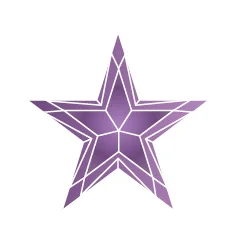 Фианит аметистовый звезда 5 x 5
