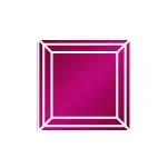Синтетический корунд рубин квадрат 2 x 2