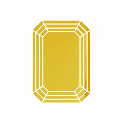 Цитрин октагон 6 x 4