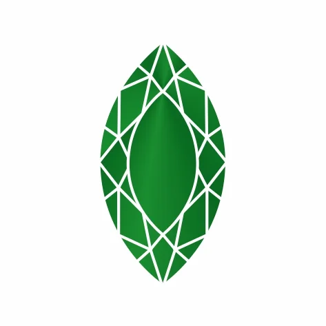 Агат изумрудный маркиз 6х3