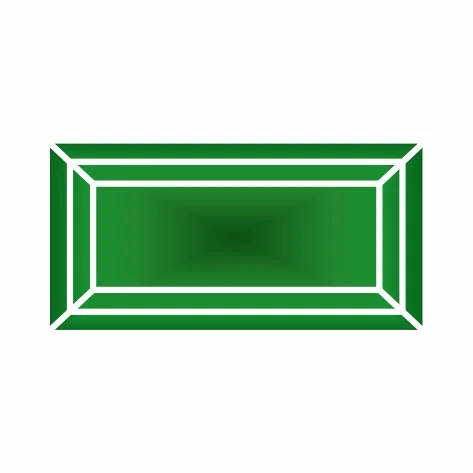 Фианит изумрудный багет 5х2,5