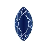 Синтетическая шпинель темно-синий маркиз 10 x 5