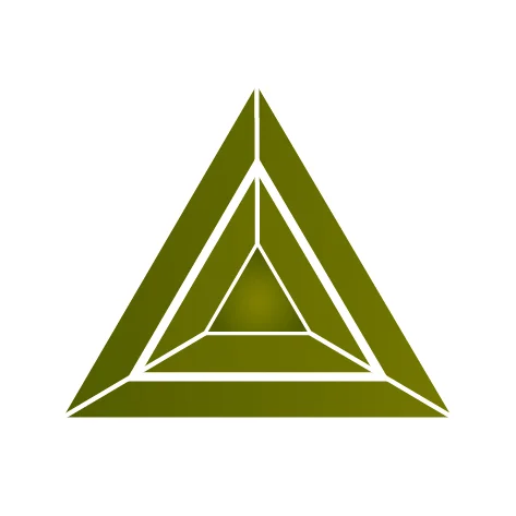 Фианит оливковый треугольник 9 x 9 x 9