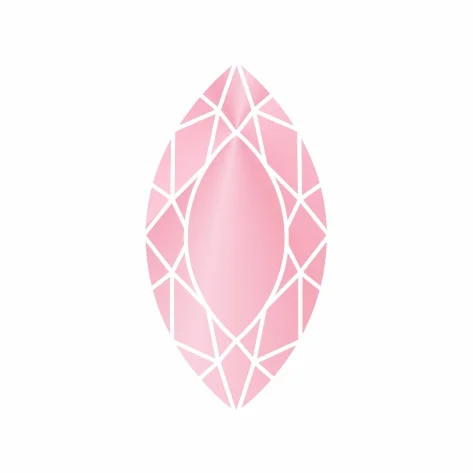 Фианит розовый маркиз 7 x 3,5