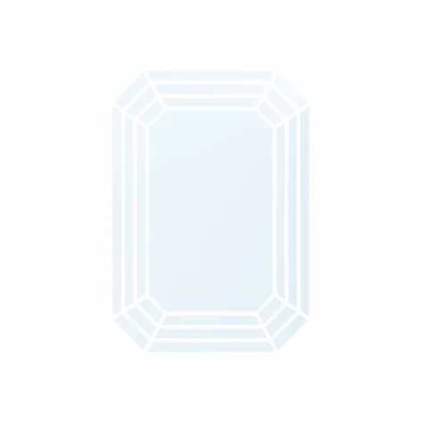 Фианит бесцветный октагон 10 x 8