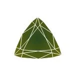 Фианит оливковый триллион 8 x 8 x 8