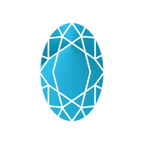 Топаз sky овал 4 x 3
