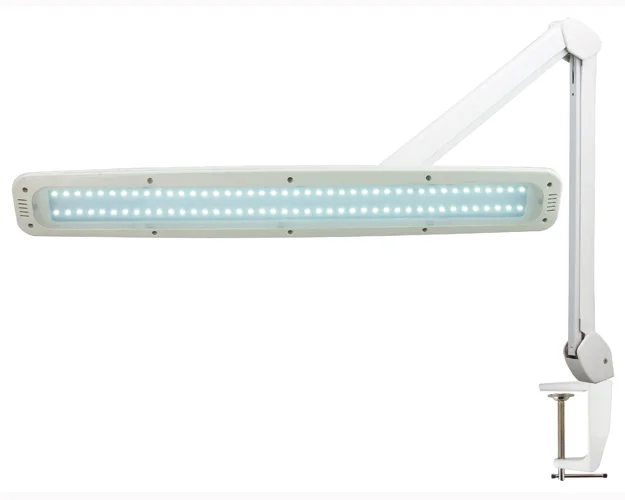 Лампа на струбцине, 84 LED, с диммером, белая №1