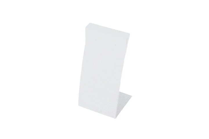 Подставка под кулон, болшая белый кож. зам.