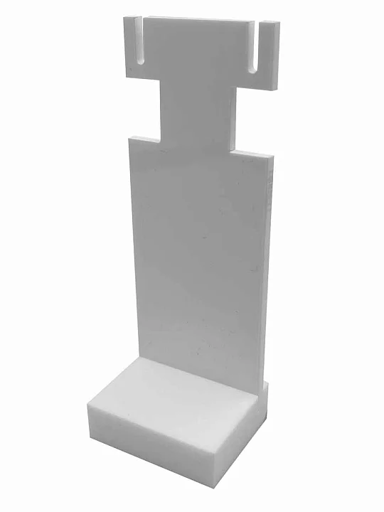 Подставка 40*35*105 под серьги, белый пластик