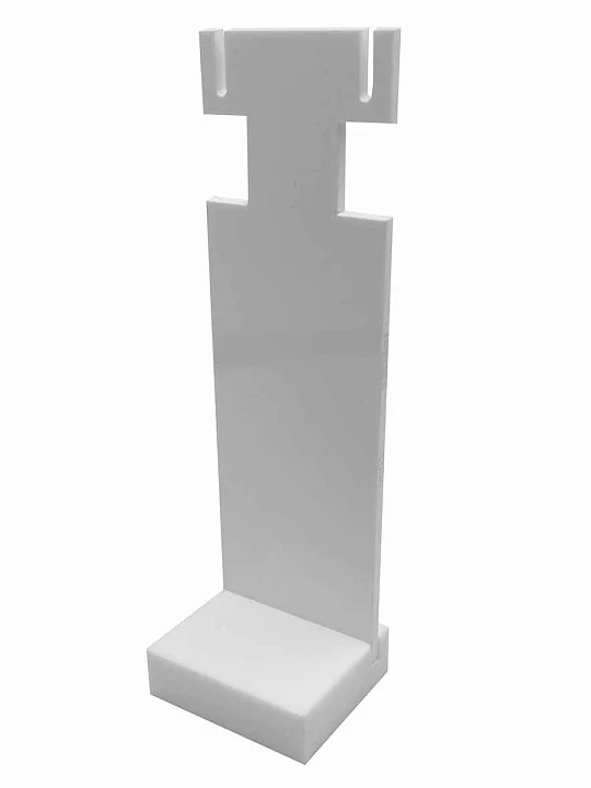 Подставка 40*35*120 под серьги, белый пластик